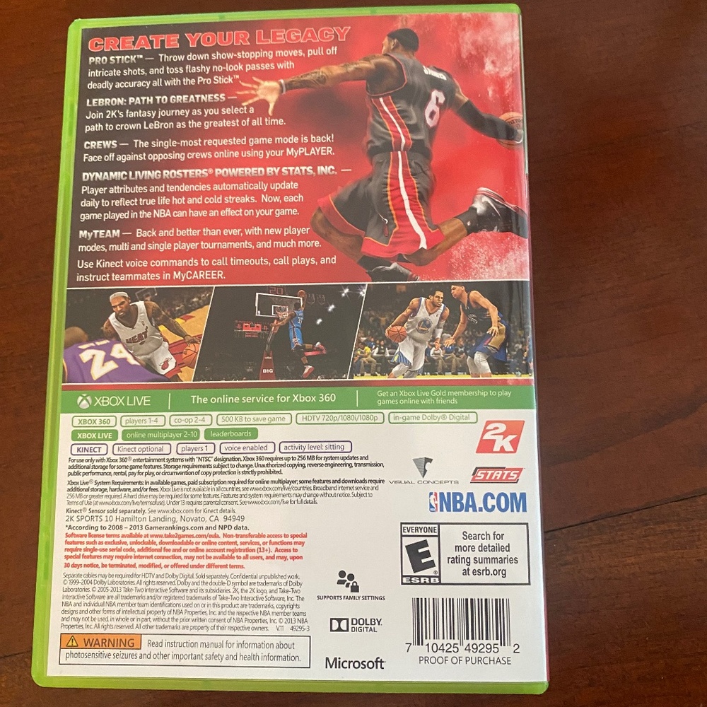 XBOX 360 NBA 2K14 video game - Picture 2 of 3